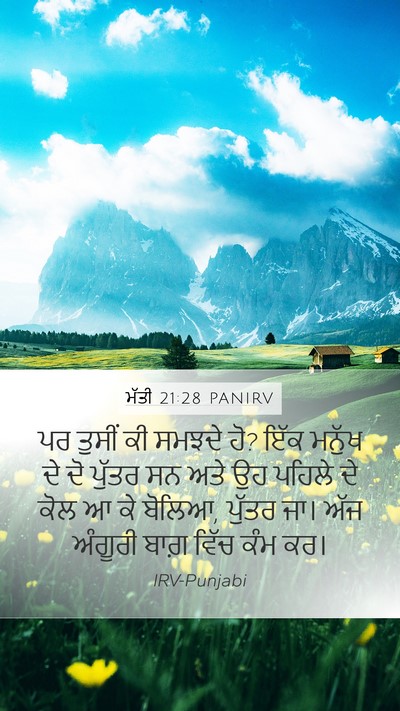 ਮੱਤੀ 21:28 PANIRV Bible Verse Image