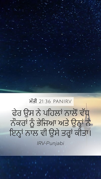 ਮੱਤੀ 21:36 PANIRV Bible Verse Image