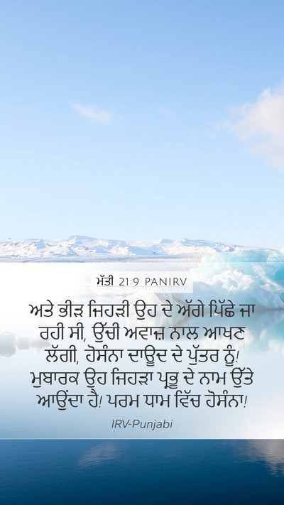 ਮੱਤੀ 21:9 PANIRV Bible Verse Image