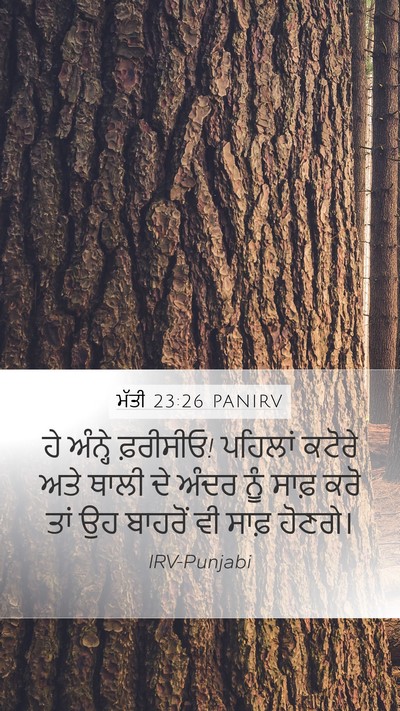 ਮੱਤੀ 23:26 PANIRV Bible Verse Image