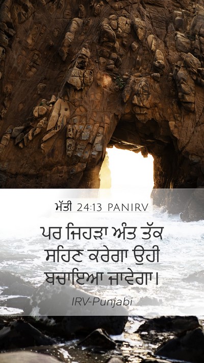 ਮੱਤੀ 24:13 PANIRV Bible Verse Image