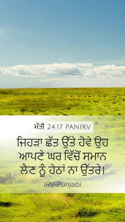 ਮੱਤੀ 24:17 PANIRV Bible Verse Image