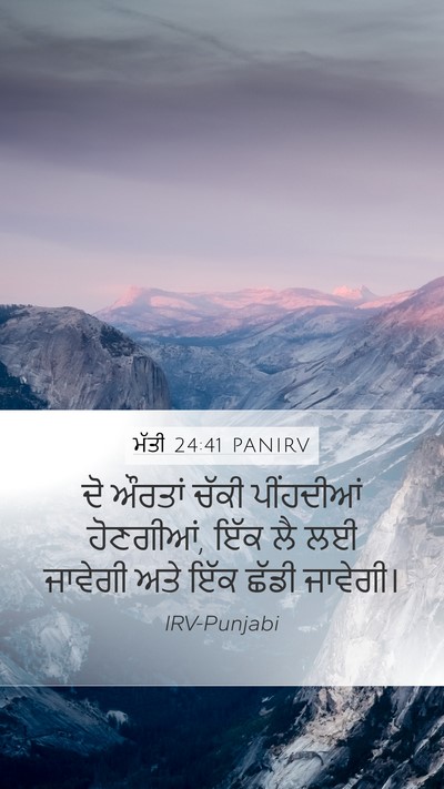 ਮੱਤੀ 24:41 PANIRV Bible Verse Image