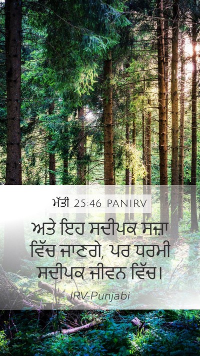 ਮੱਤੀ 25:46 PANIRV Bible Verse Image