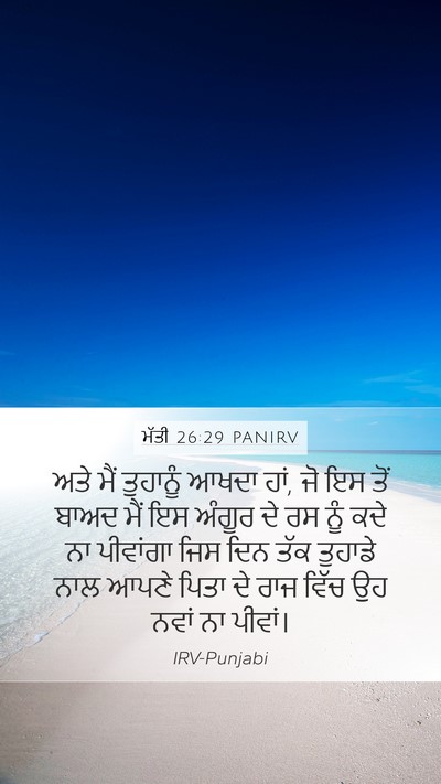ਮੱਤੀ 26:29 PANIRV Bible Verse Image