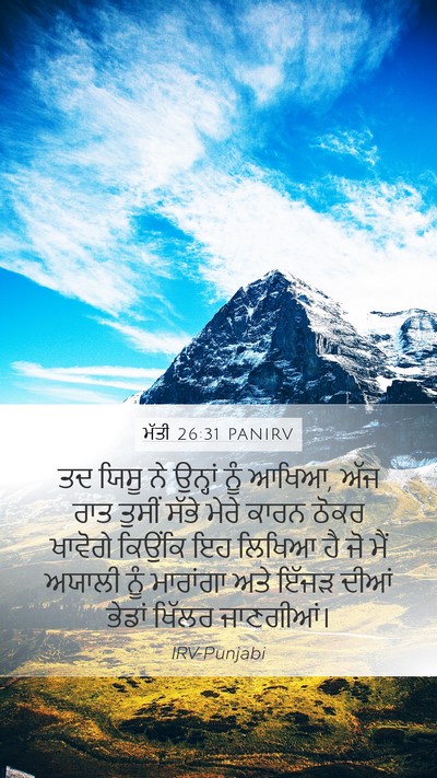 ਮੱਤੀ 26:31 PANIRV Bible Verse Image
