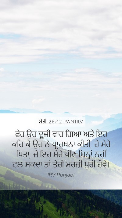 ਮੱਤੀ 26:42 PANIRV Bible Verse Image