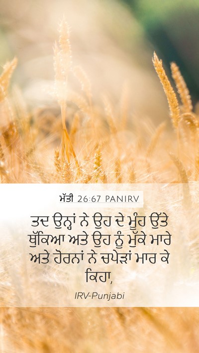 ਮੱਤੀ 26:67 PANIRV Bible Verse Image