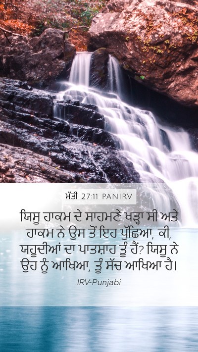 ਮੱਤੀ 27:11 PANIRV Bible Verse Image