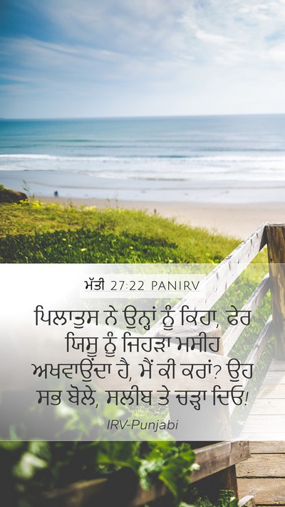 ਮੱਤੀ 27:22 PANIRV Bible Verse Image
