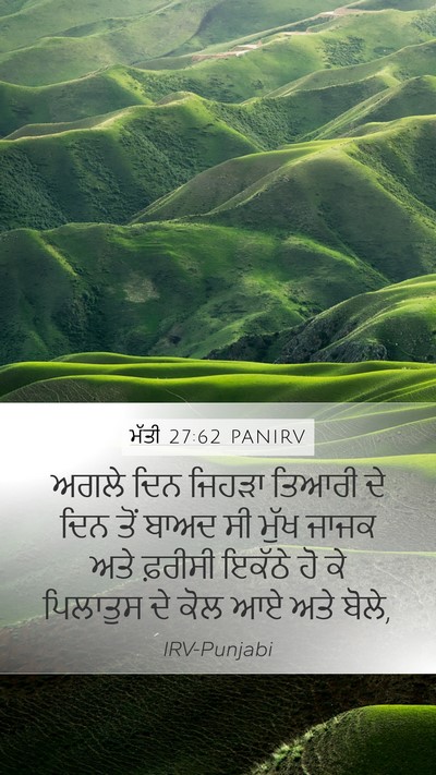 ਮੱਤੀ 27:62 PANIRV Bible Verse Image