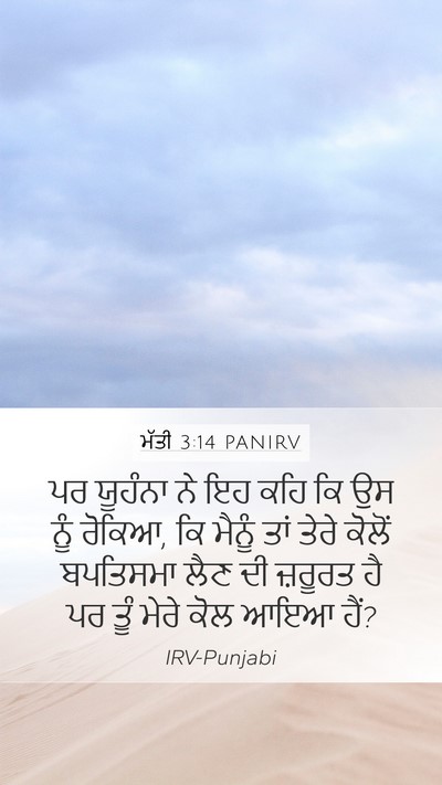 ਮੱਤੀ 3:14 PANIRV Bible Verse Image