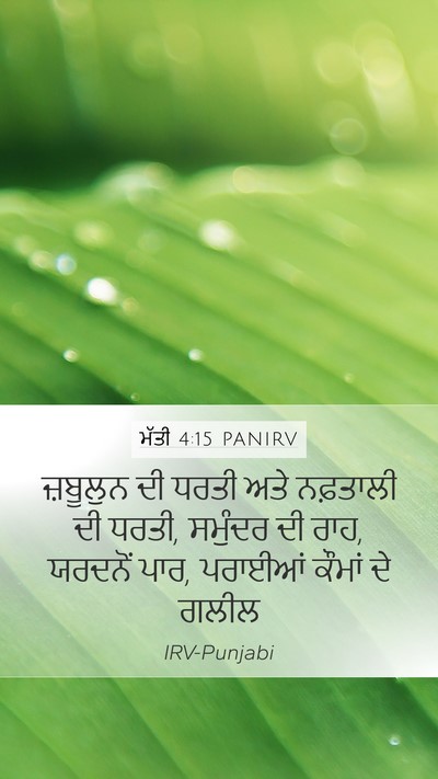 ਮੱਤੀ 4:15 PANIRV Bible Verse Image