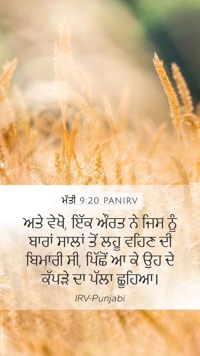 ਮੱਤੀ 9:20 PANIRV Bible Verse Image