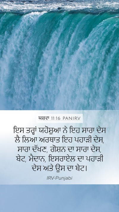 ਯਸ਼ਵਾ 11:16 PANIRV Bible Verse Image