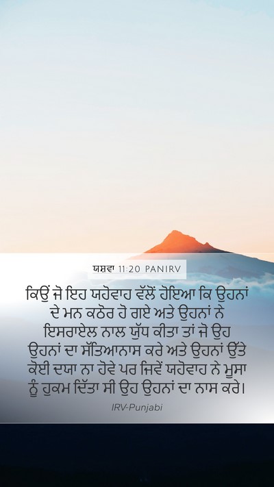 ਯਸ਼ਵਾ 11:20 PANIRV Bible Verse Image