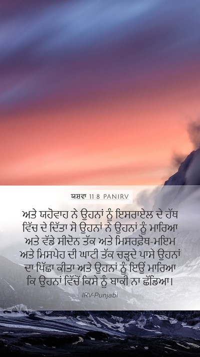 ਯਸ਼ਵਾ 11:8 PANIRV Bible Verse Image