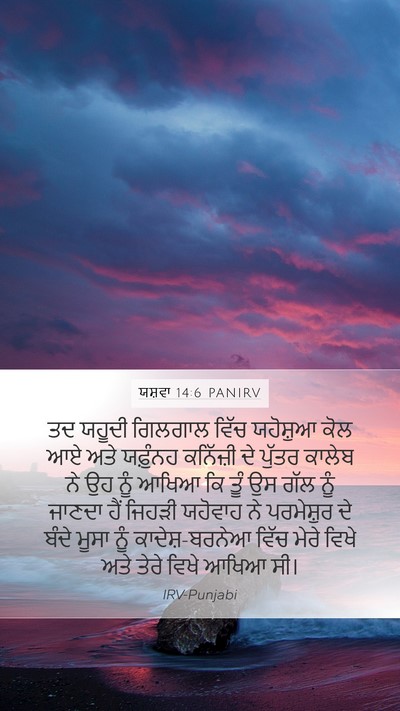 ਯਸ਼ਵਾ 14:6 PANIRV Bible Verse Image