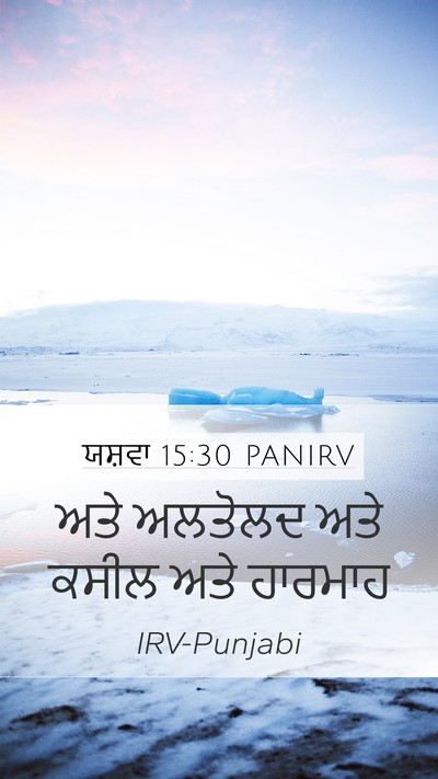ਯਸ਼ਵਾ 15:30 PANIRV Bible Verse Image