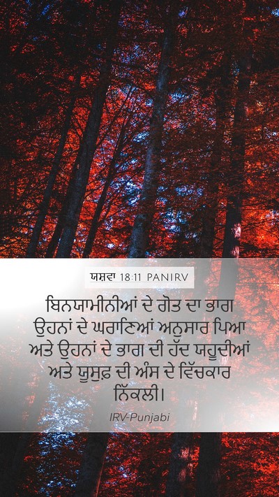 ਯਸ਼ਵਾ 18:11 PANIRV Bible Verse Image