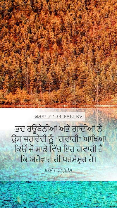 ਯਸ਼ਵਾ 22:34 PANIRV Bible Verse Image