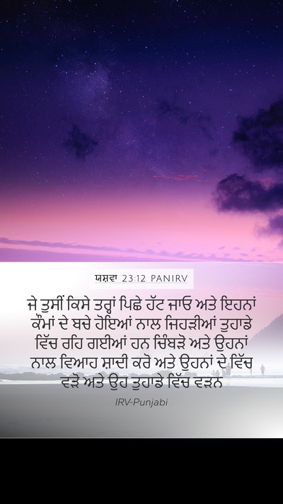 ਯਸ਼ਵਾ 23:12 PANIRV Bible Verse Image
