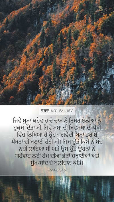 ਯਸ਼ਵਾ 8:31 PANIRV Bible Verse Image