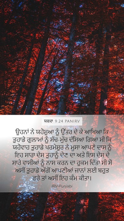 ਯਸ਼ਵਾ 9:24 PANIRV Bible Verse Image