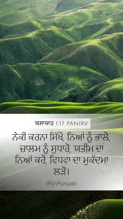 ਯਸਾਯਾਹ 1:17 PANIRV Bible Verse Image