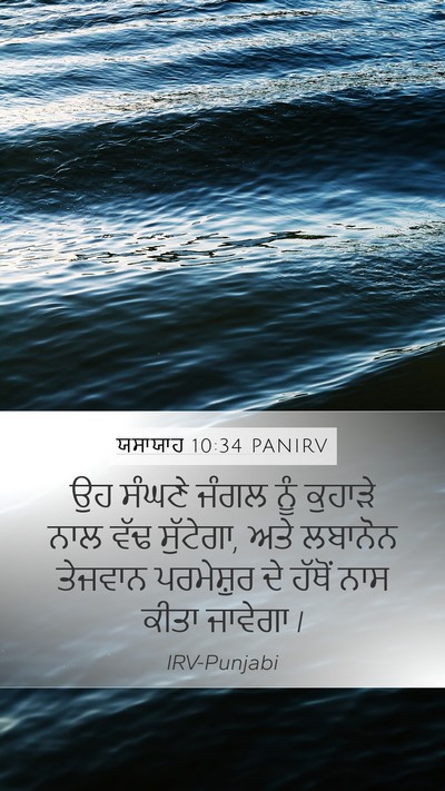 ਯਸਾਯਾਹ 10:34 PANIRV Bible Verse Image