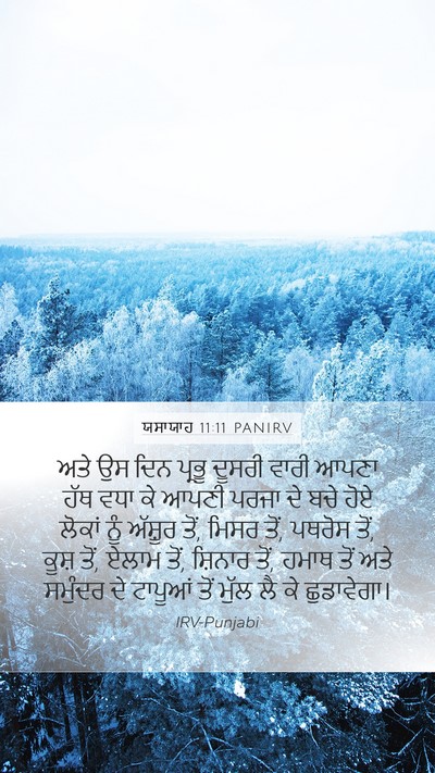 ਯਸਾਯਾਹ 11:11 PANIRV Bible Verse Image