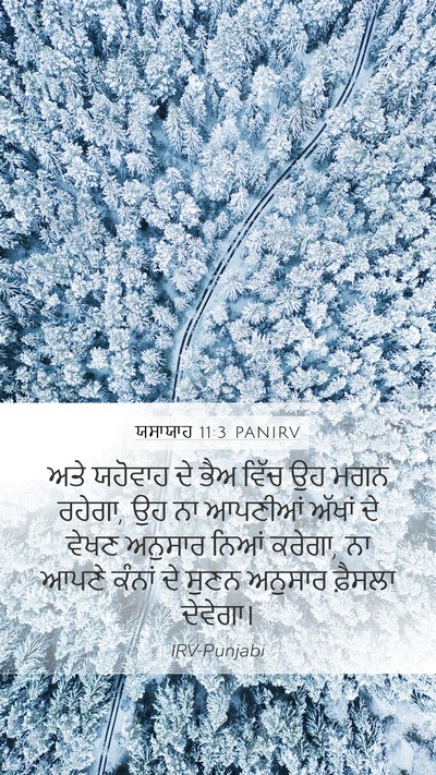 ਯਸਾਯਾਹ 11:3 PANIRV Bible Verse Image