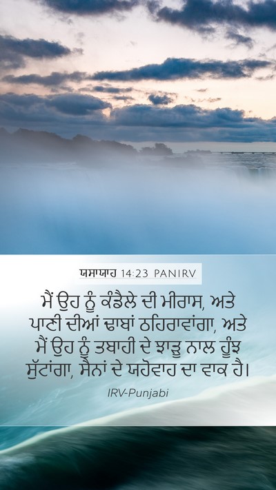 ਯਸਾਯਾਹ 14:23 PANIRV Bible Verse Image