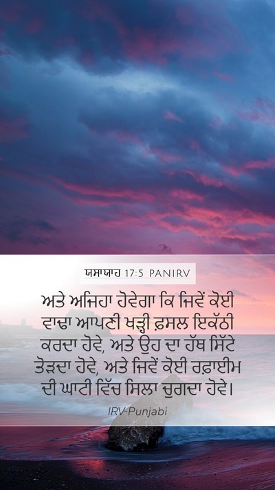 ਯਸਾਯਾਹ 17:5 PANIRV Bible Verse Image