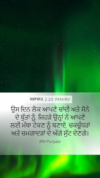 ਯਸਾਯਾਹ 2:20 PANIRV Bible Verse Image