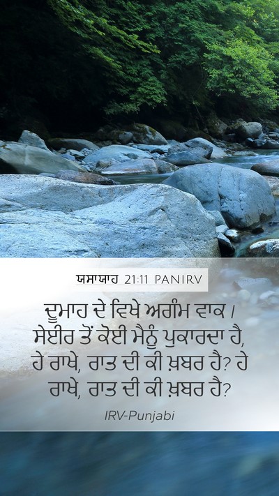 ਯਸਾਯਾਹ 21:11 PANIRV Bible Verse Image