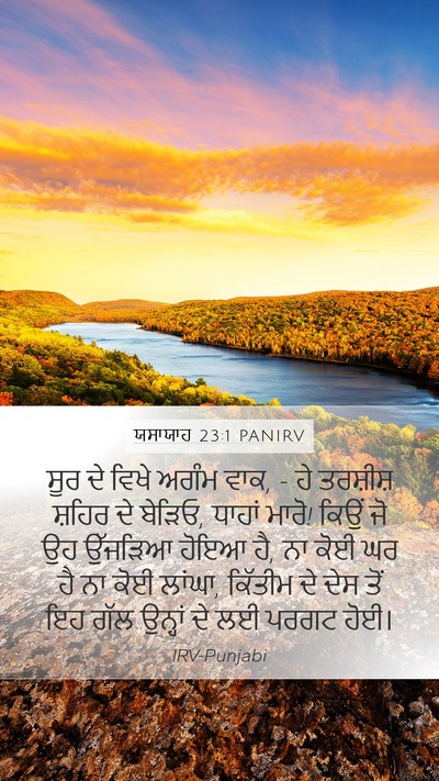 ਯਸਾਯਾਹ 23:1 PANIRV Bible Verse Image