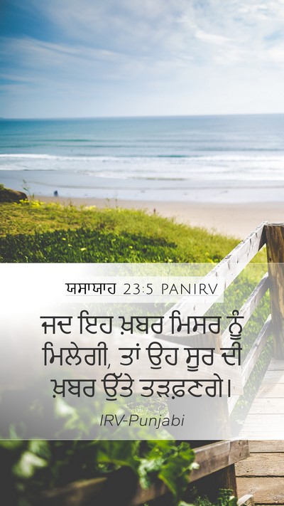 ਯਸਾਯਾਹ 23:5 PANIRV Bible Verse Image