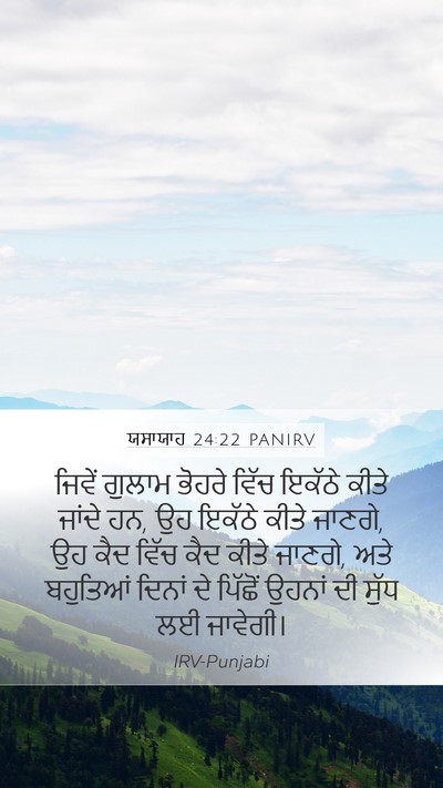 ਯਸਾਯਾਹ 24:22 PANIRV Bible Verse Image