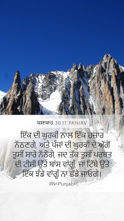 ਯਸਾਯਾਹ 30:17 PANIRV Bible Verse Image