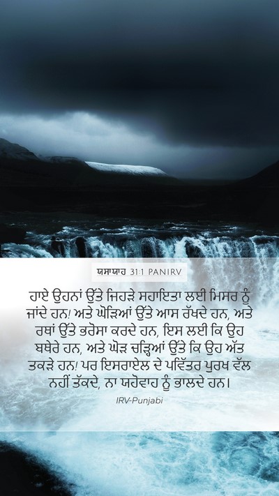 ਯਸਾਯਾਹ 31:1 PANIRV Bible Verse Image