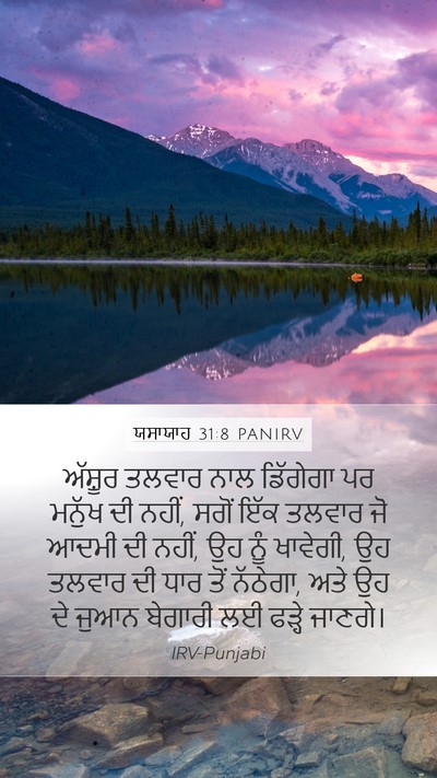 ਯਸਾਯਾਹ 31:8 PANIRV Bible Verse Image