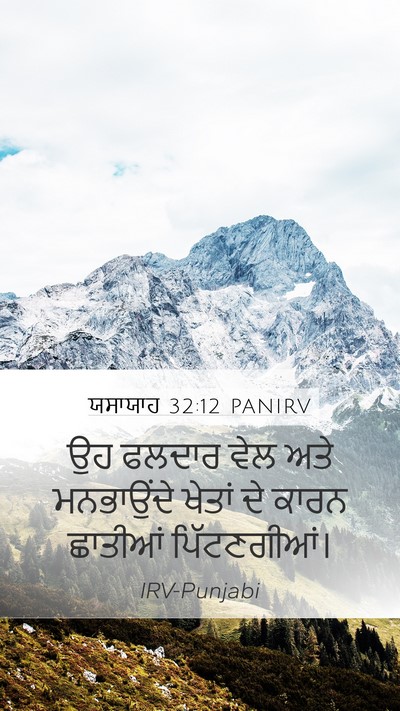 ਯਸਾਯਾਹ 32:12 PANIRV Bible Verse Image