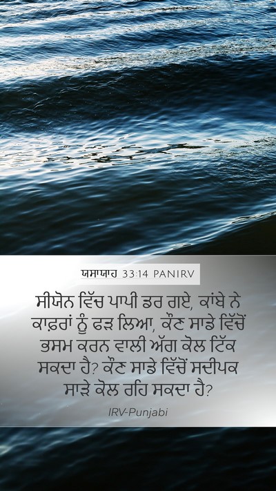 ਯਸਾਯਾਹ 33:14 PANIRV Bible Verse Image
