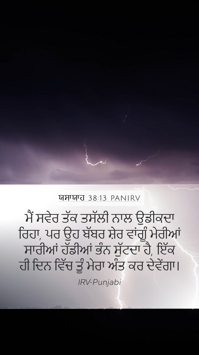 ਯਸਾਯਾਹ 38:13 PANIRV Bible Verse Image