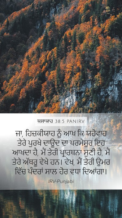 ਯਸਾਯਾਹ 38:5 PANIRV Bible Verse Image