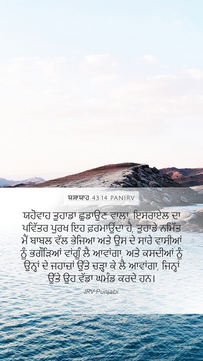 ਯਸਾਯਾਹ 43:14 PANIRV Bible Verse Image