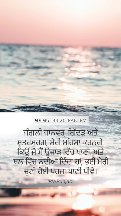 ਯਸਾਯਾਹ 43:20 PANIRV Bible Verse Image
