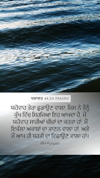 ਯਸਾਯਾਹ 44:24 PANIRV Bible Verse Image