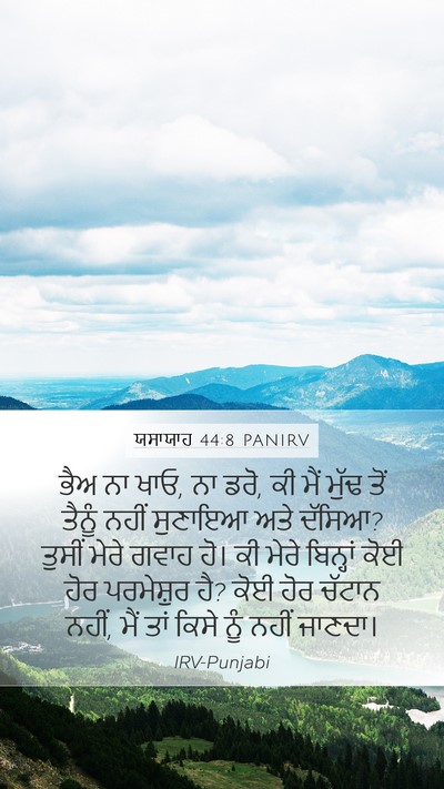 ਯਸਾਯਾਹ 44:8 PANIRV Bible Verse Image